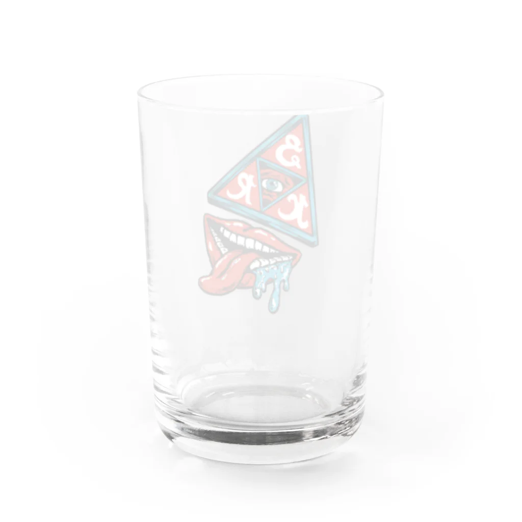 Snow King Ramping officialのTriangle manグッズ Water Glass :back