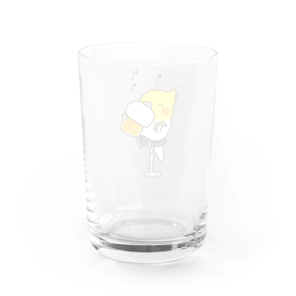 figのビールクズオカメインコ Water Glass :back