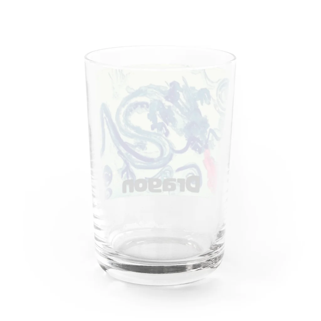 水彩屋のDragon Water Glass :back