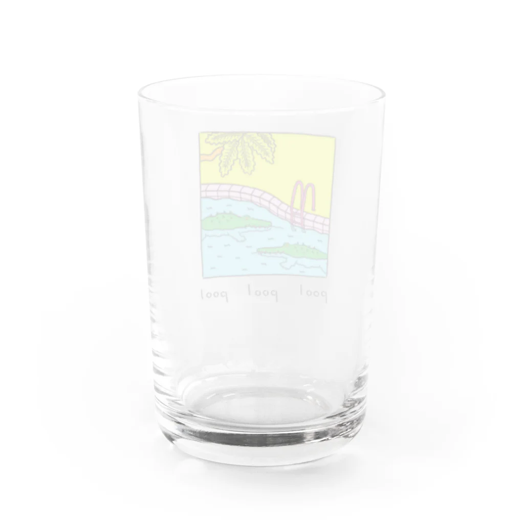 Futakawa Mayuのグッズショップのpool ワニ Water Glass :back