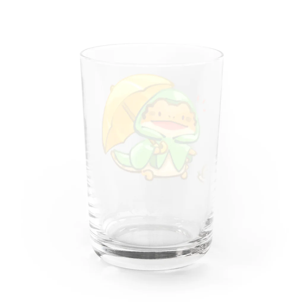 ツク之助のかたむつり！ Water Glass :back