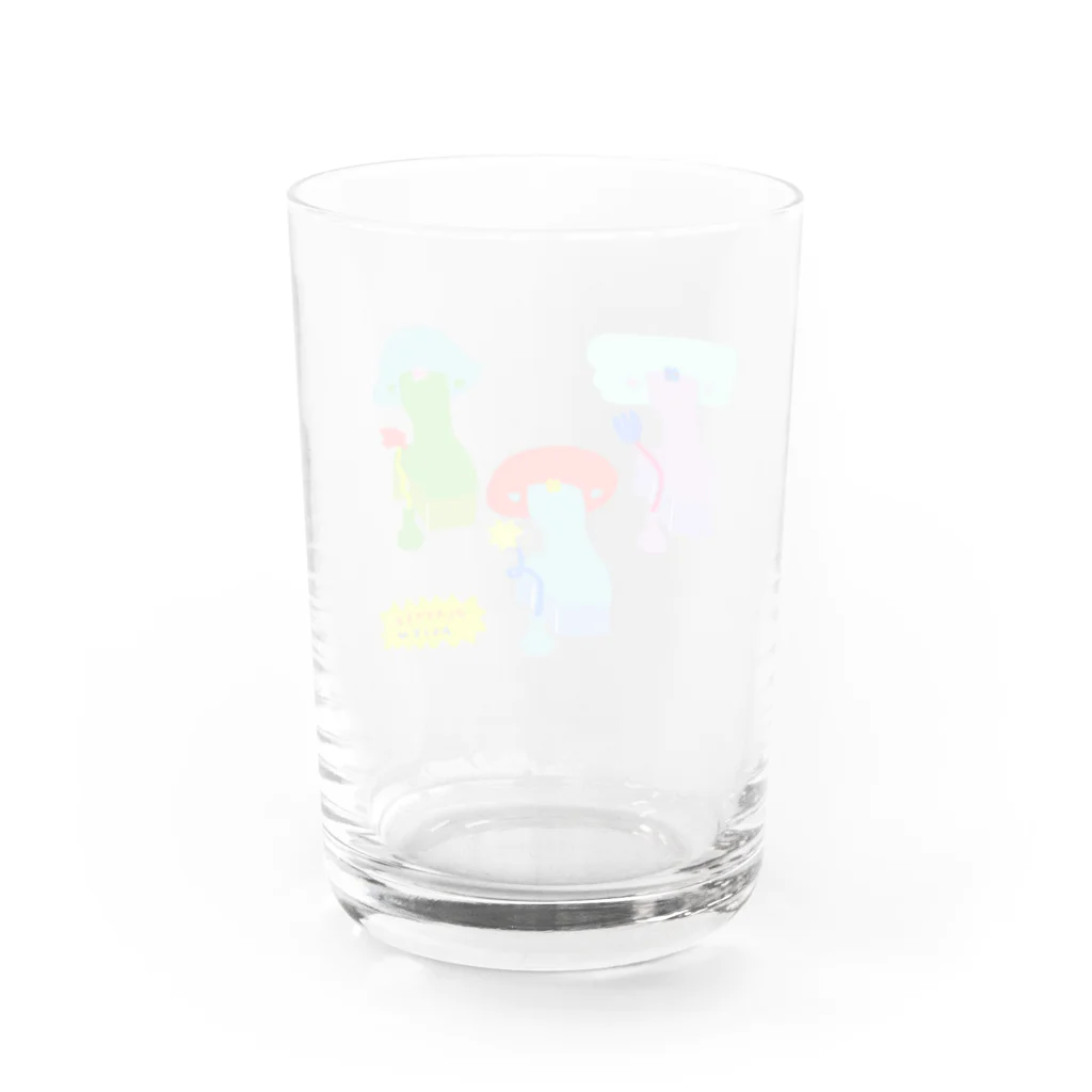 わちゃぽ宇宙人/シマダソラシドのうちゅうじんの石膏像👽🔥 Water Glass :back
