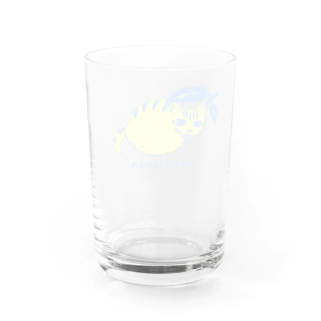 nya-mew（ニャーミュー）のねこレモン Water Glass :back