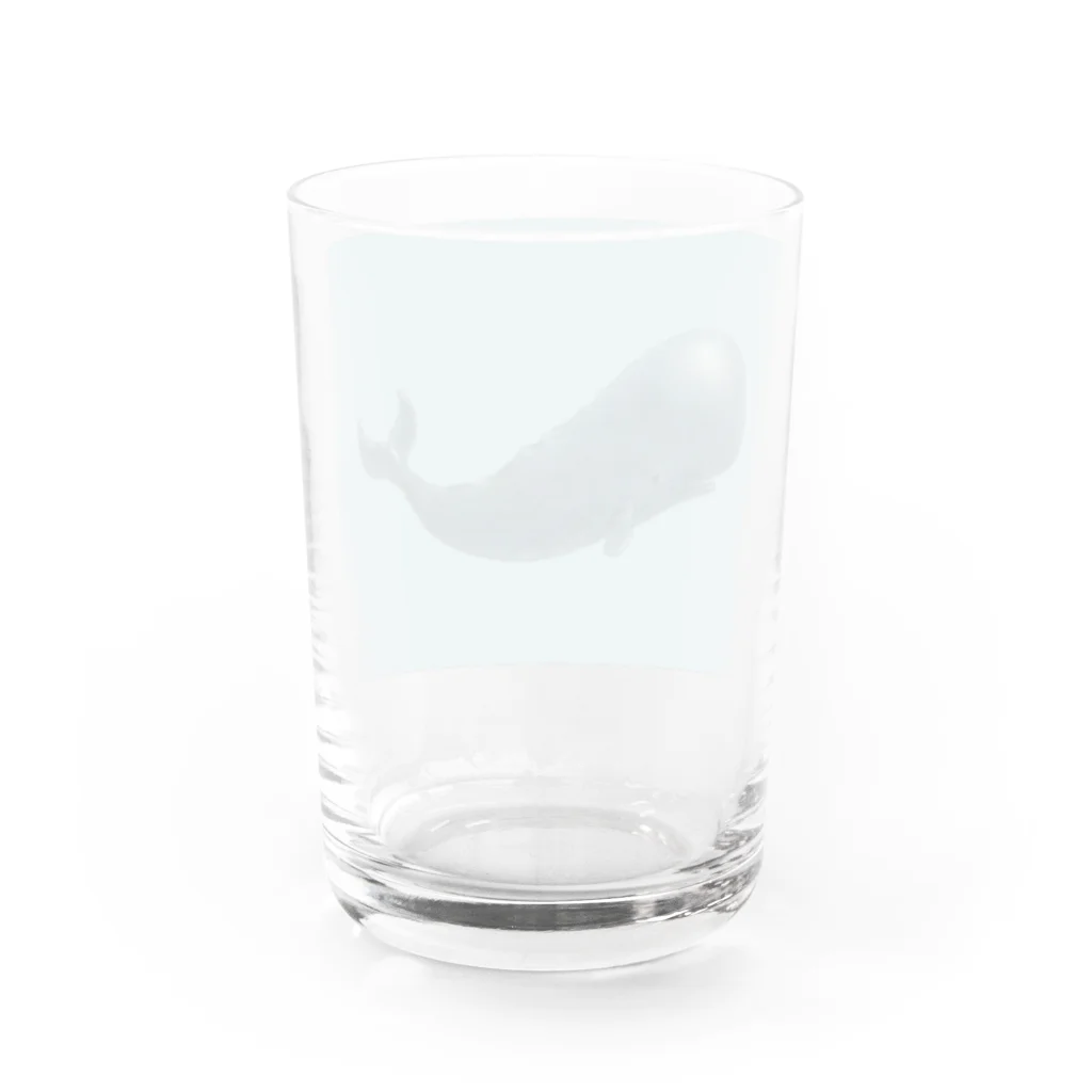 はちえんのお店のくじらくん（文字なし） Water Glass :back