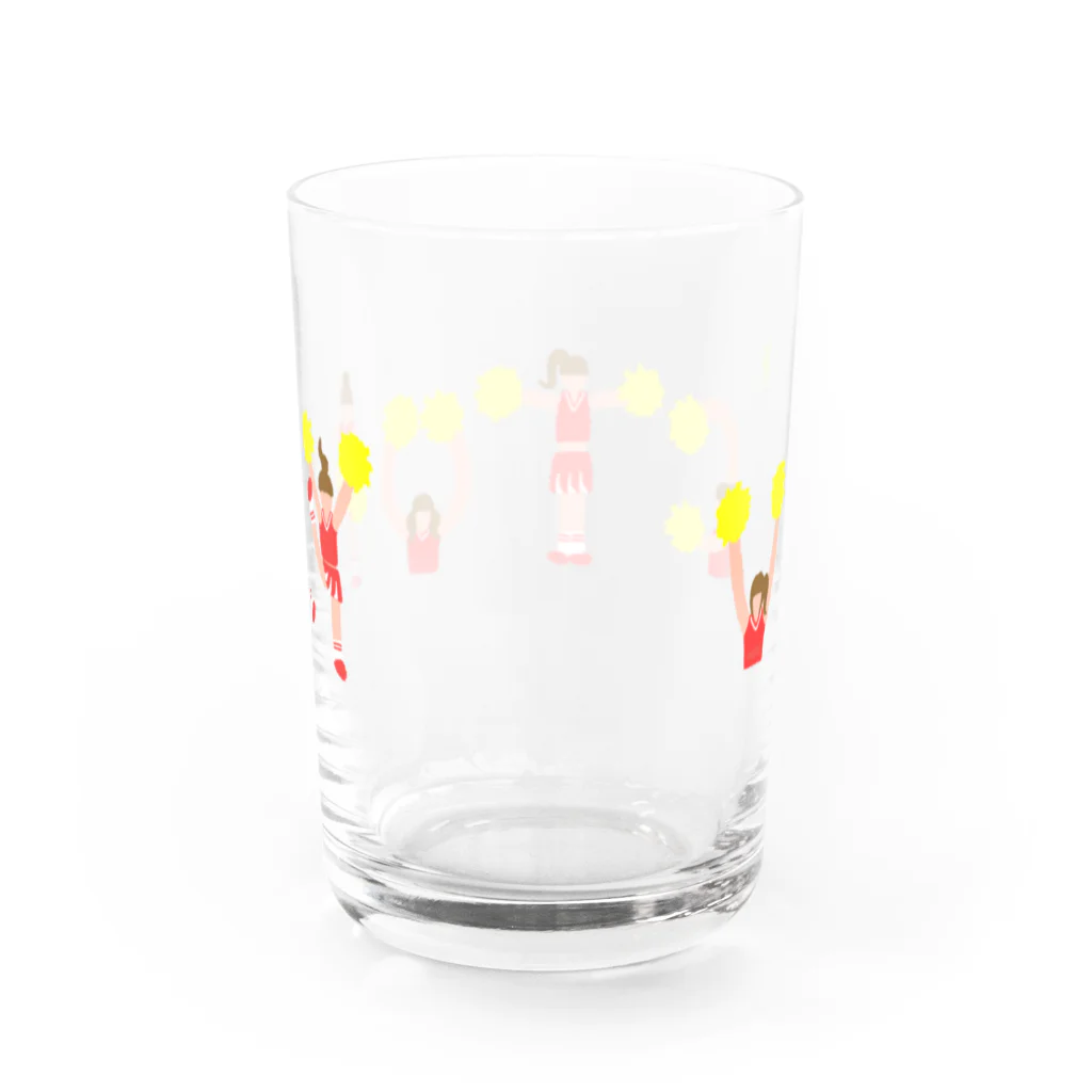 のぐちさきのVICTORY（赤) Water Glass :back