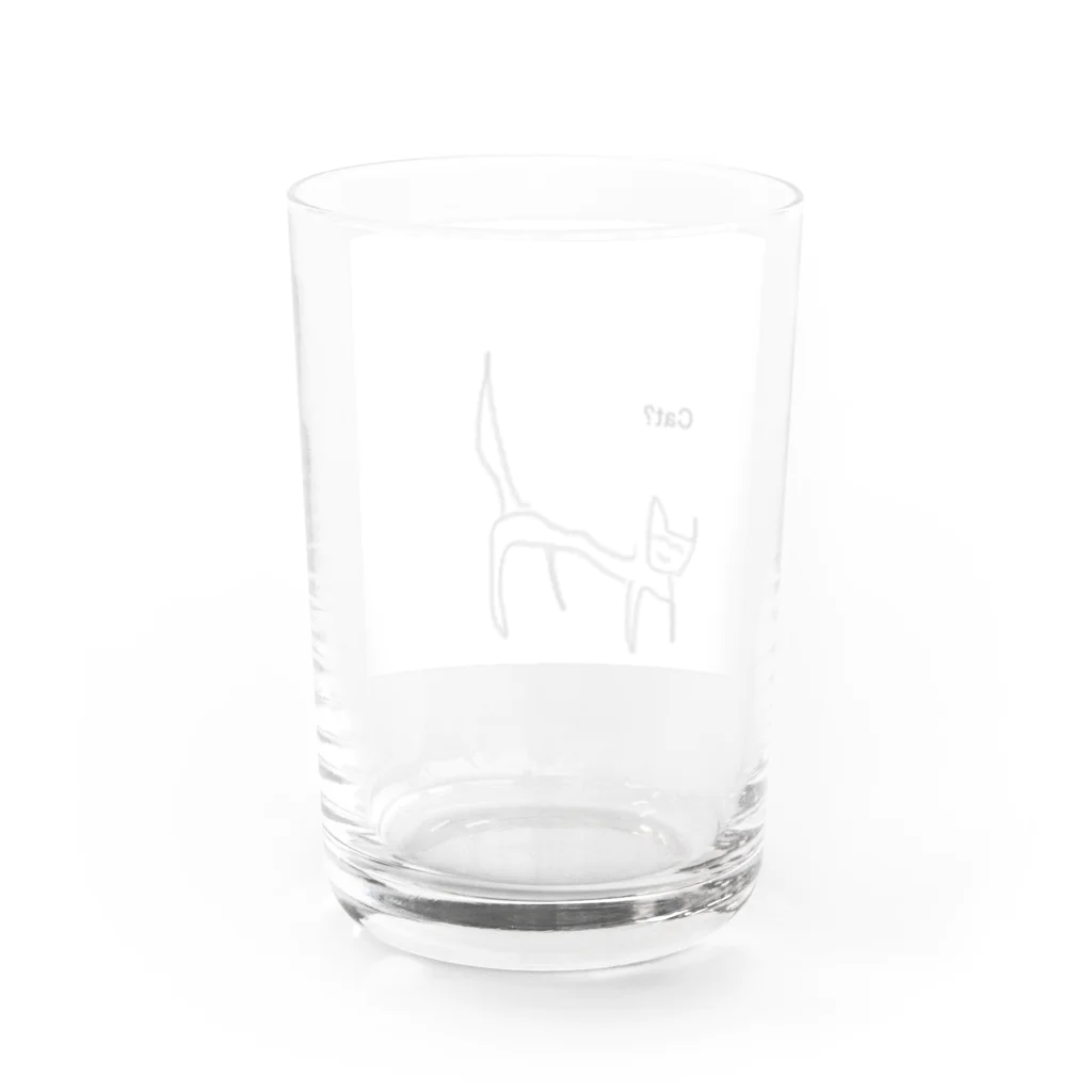cat?のcat? Water Glass :back