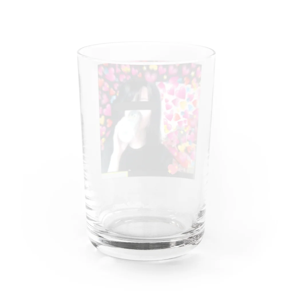 🍲🥓のラブリーガール Water Glass :back