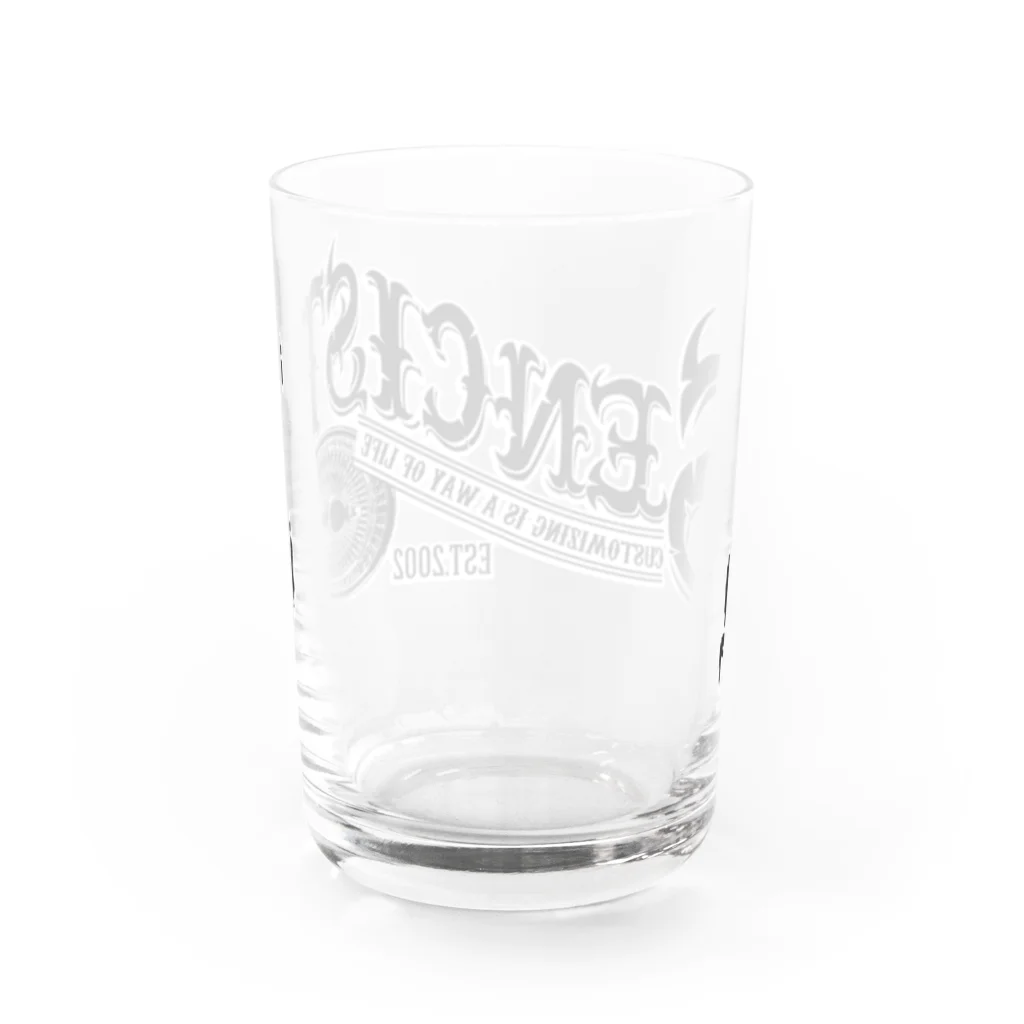 SencistWorks-ｾﾝｼｽﾄﾜｧｸｽ-のLOWSTYLE （白バック：濃色） Water Glass :back