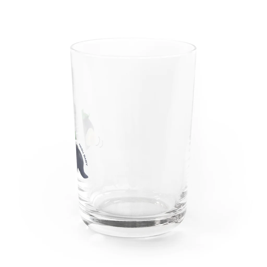 音波屋オンラインショップのなすベイビーハイハイ Water Glass :back