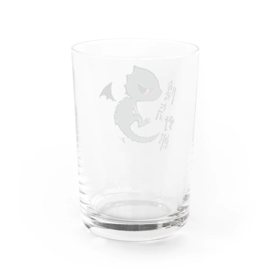 Zの陰気アカメ Water Glass :back