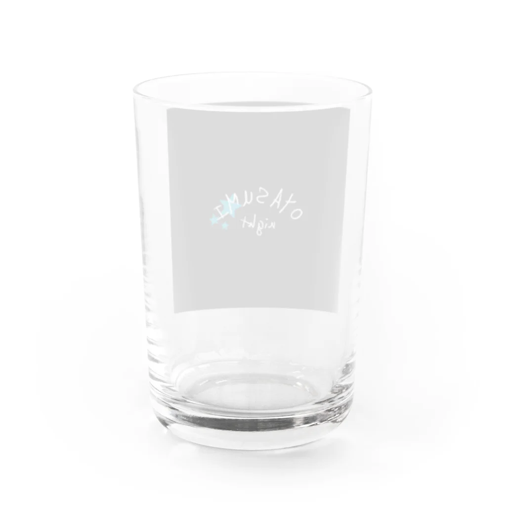 KuroSiro_shopのOYASUMI Water Glass :back