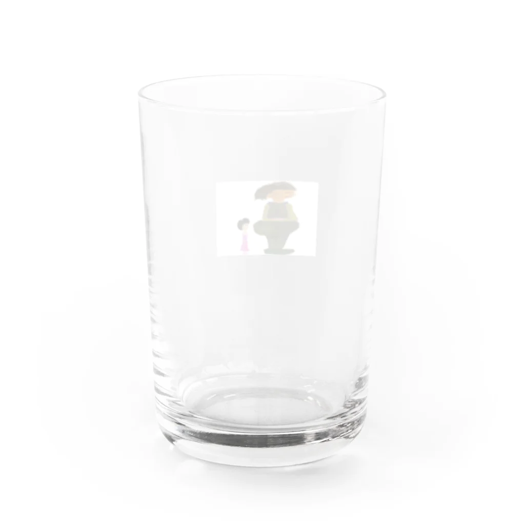 チャレンジャーニシヤマショップの汚太郎と瑠璃子 Water Glass :back