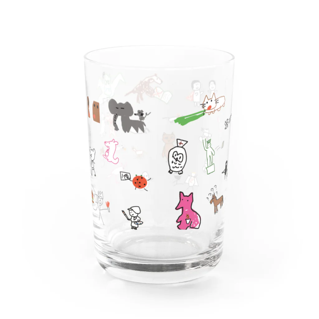 しましまこ_smk＠のみんなでお絵描き【シンプル】 Water Glass :back