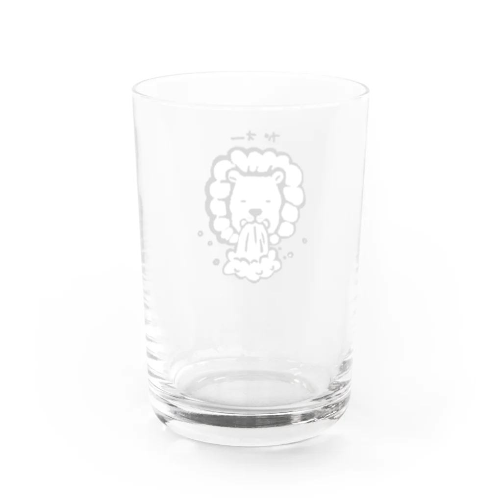 うさぎ湯直売所のライオン蛇口 Water Glass :back