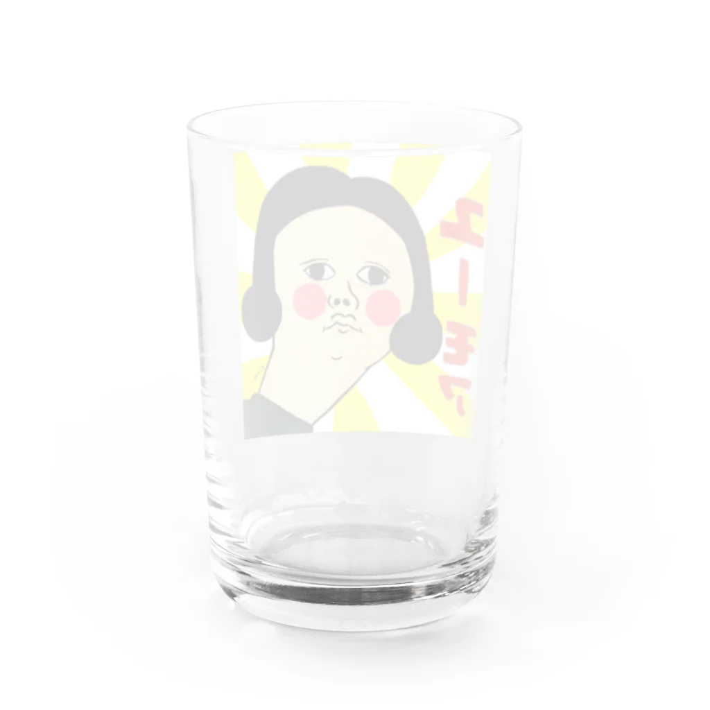 Claraのおみせのユーモア Water Glass :back