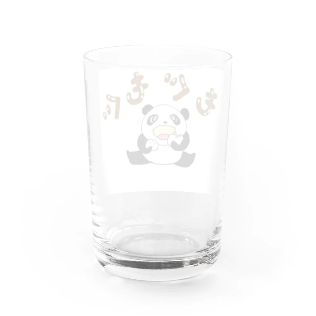 ORIちゃんのパンダパンダもぐもぐ Water Glass :back
