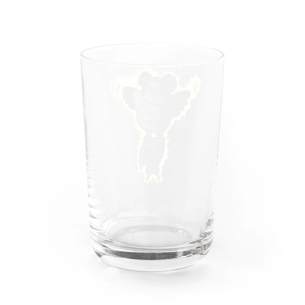 あやさんの色の薄いカンムリクマタカ Water Glass :back