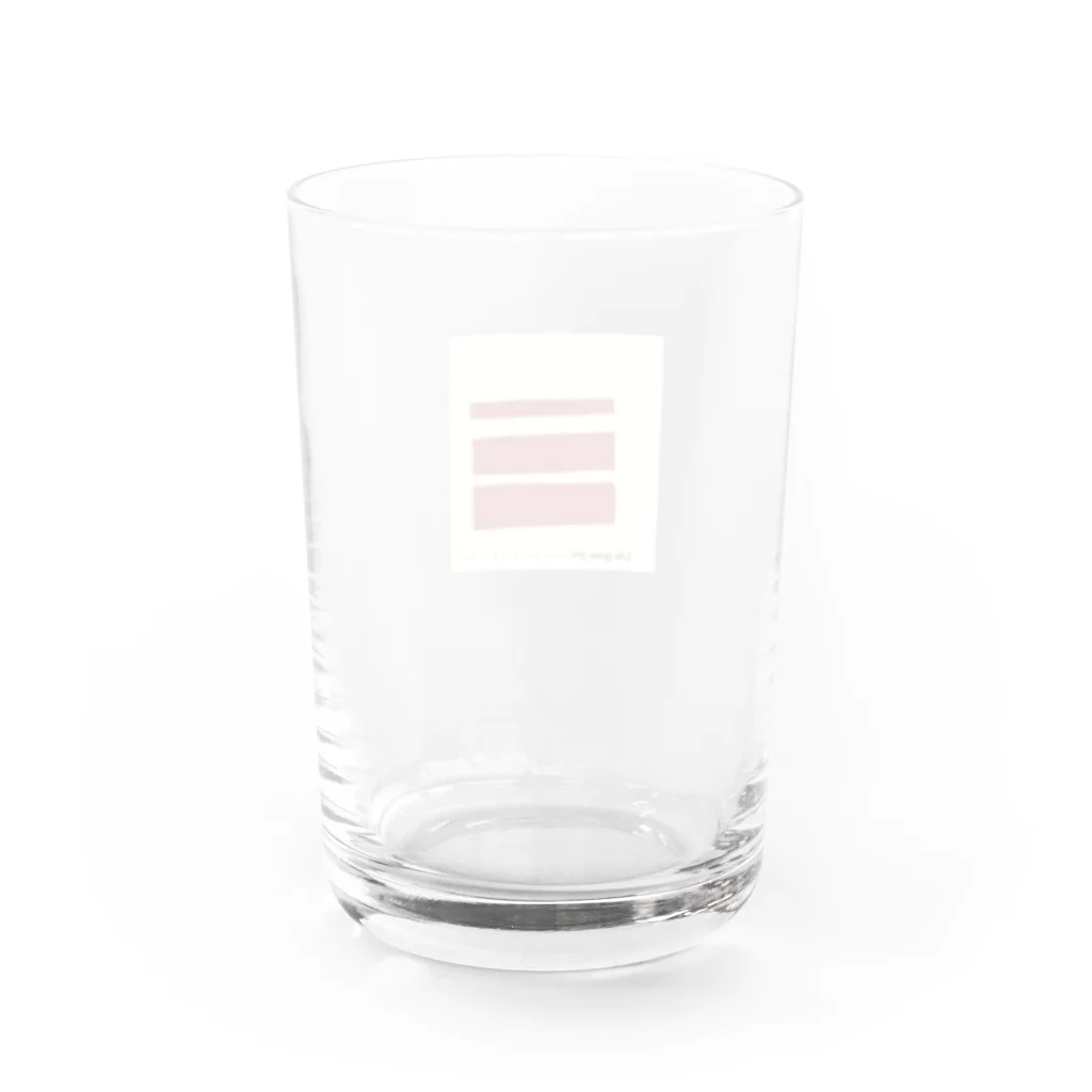 kayosaramuukのkayomuuk playfulness Water Glass :back