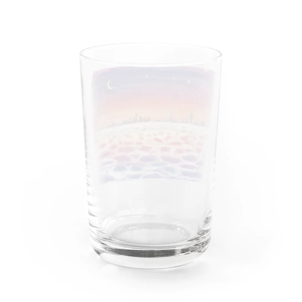 仏壇スイーツ　mamiの夕焼け海 Water Glass :back