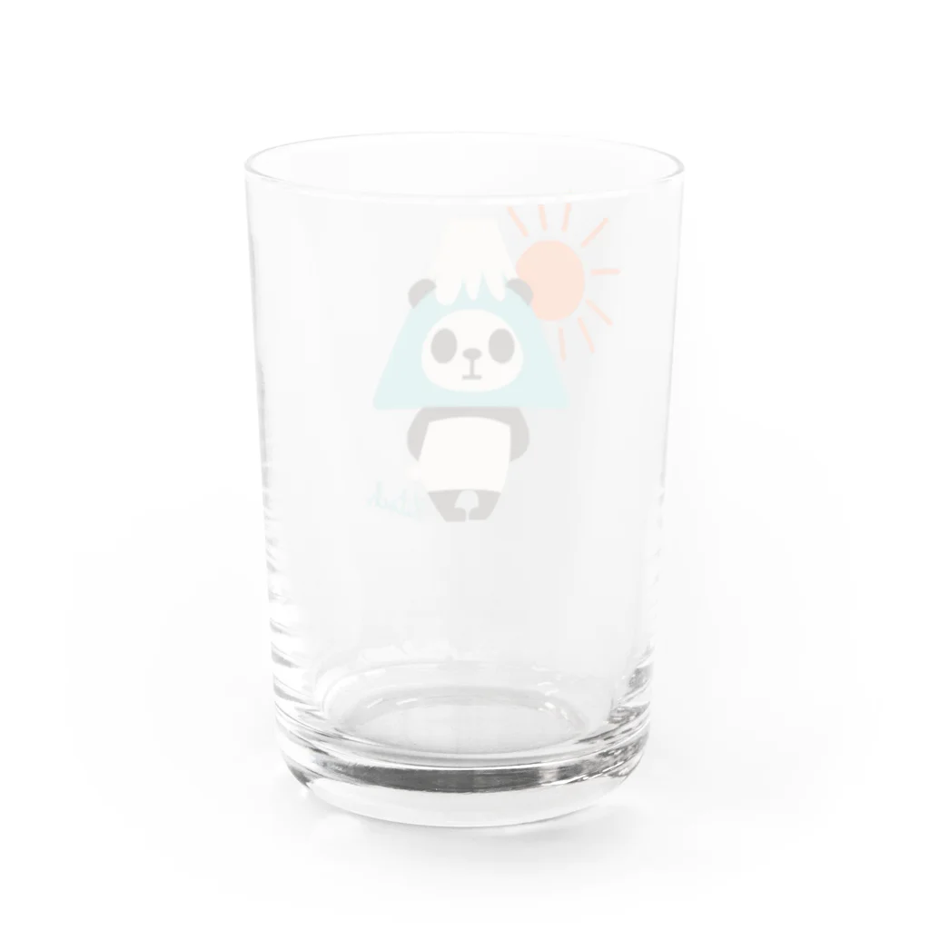 キッチュの富士山パンダ Water Glass :back