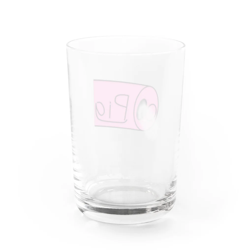 ぶたさぶのお店のブタ缶 Water Glass :back