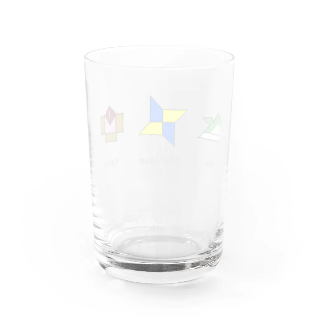 nigatufutukaの折り紙 シュリケン Water Glass :back