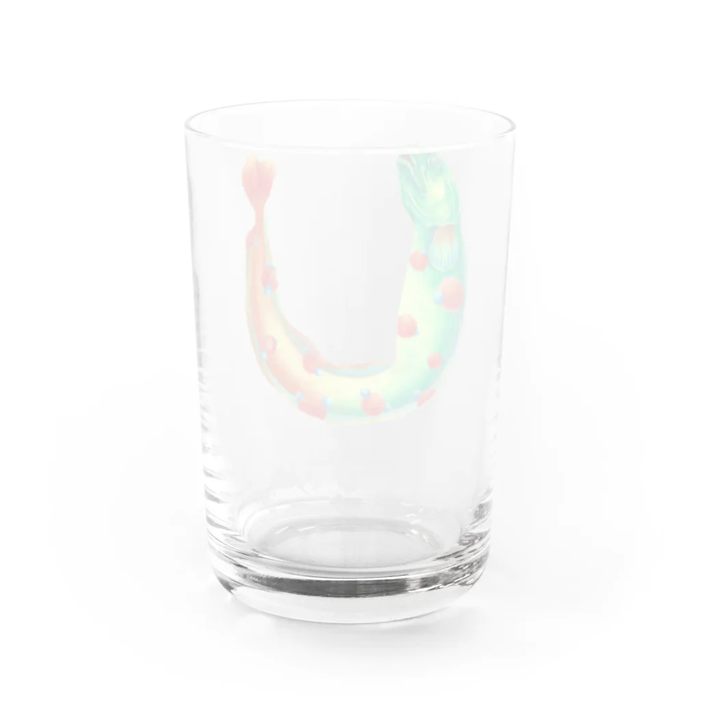 Botanical STUDIOの"U"  Wonderalphabet Water Glass :back