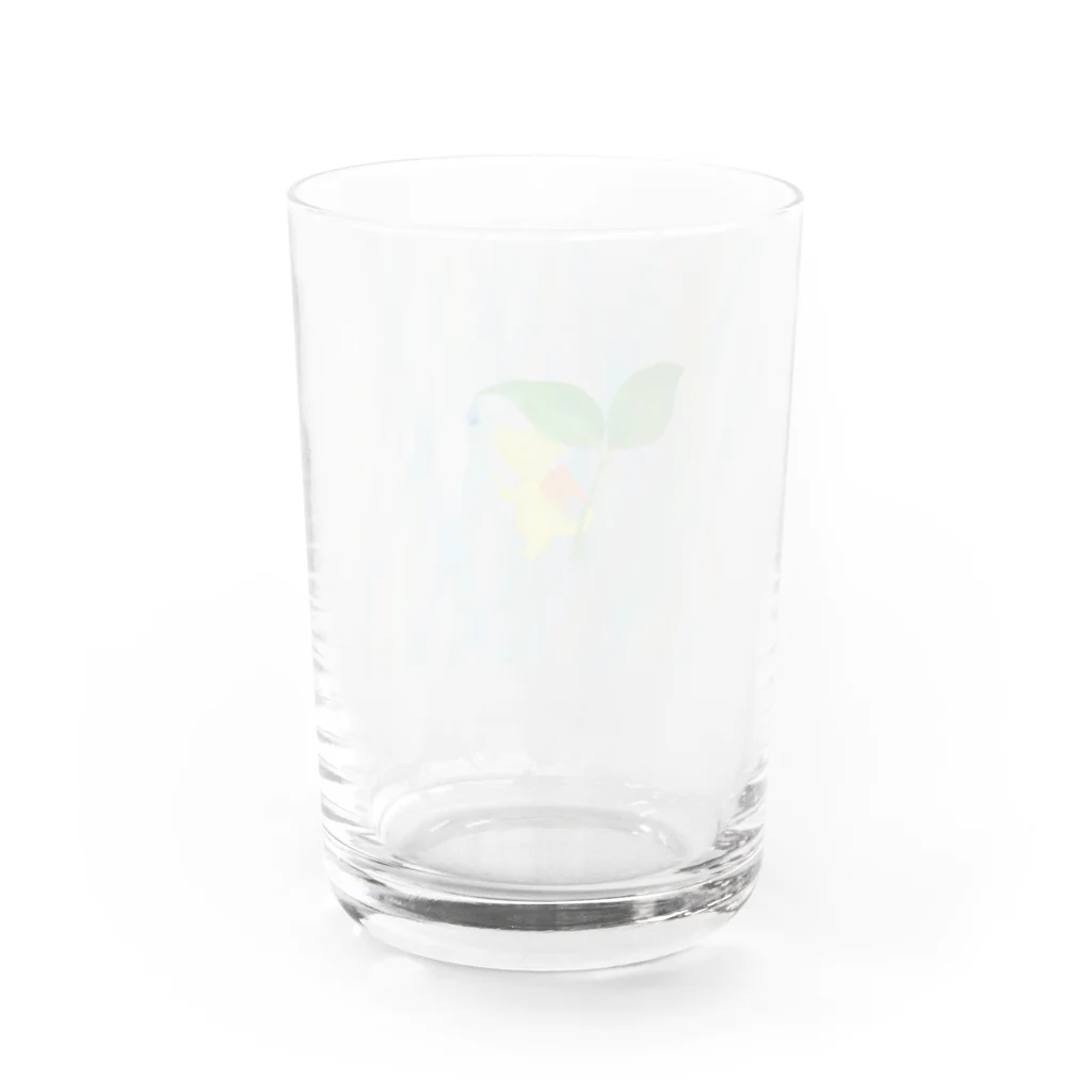 ササの雨宿りをするドラゴン（フルグラフィック） Water Glass :back