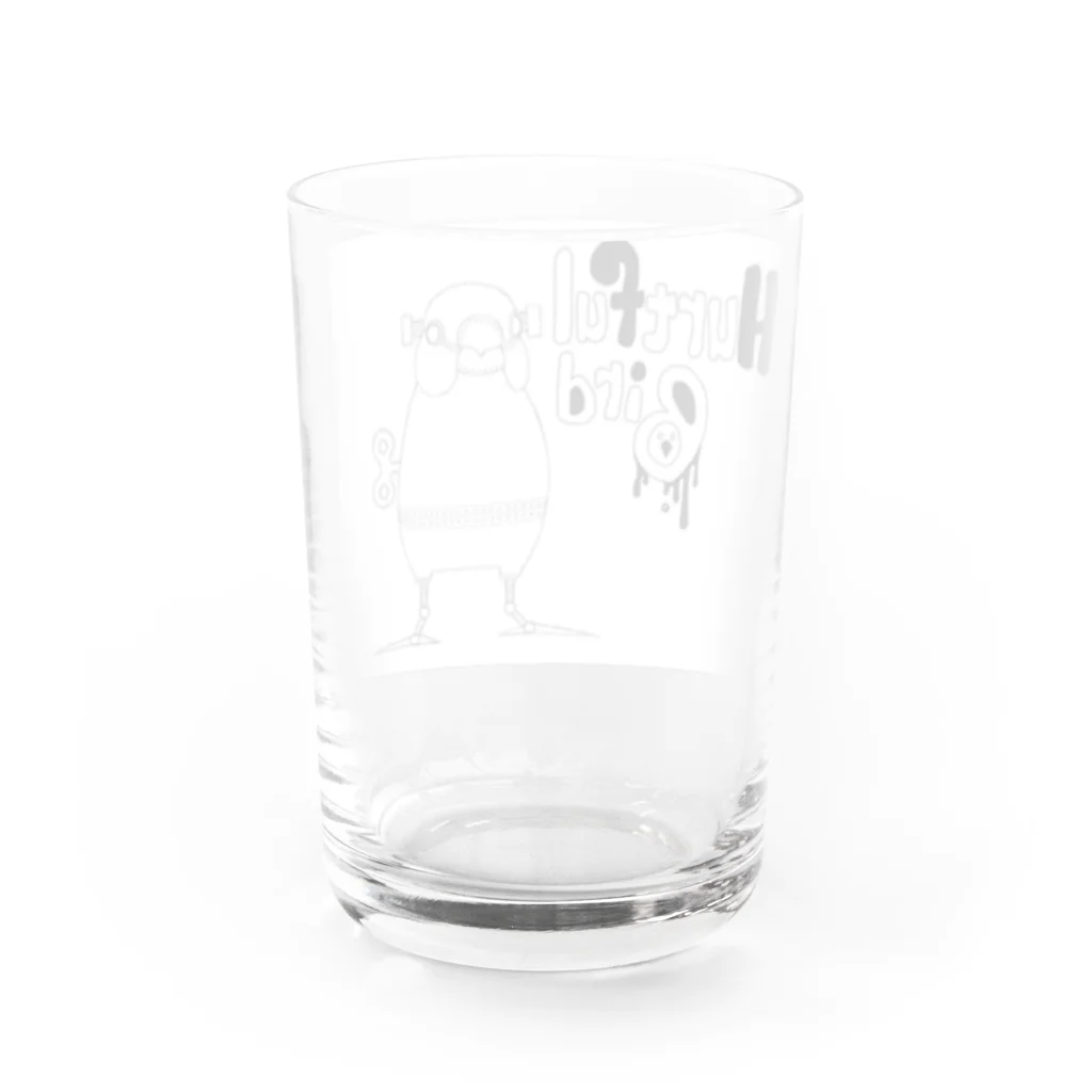 ｱﾔポﾝﾇ𓅸の機械生命体文鳥 Water Glass :back