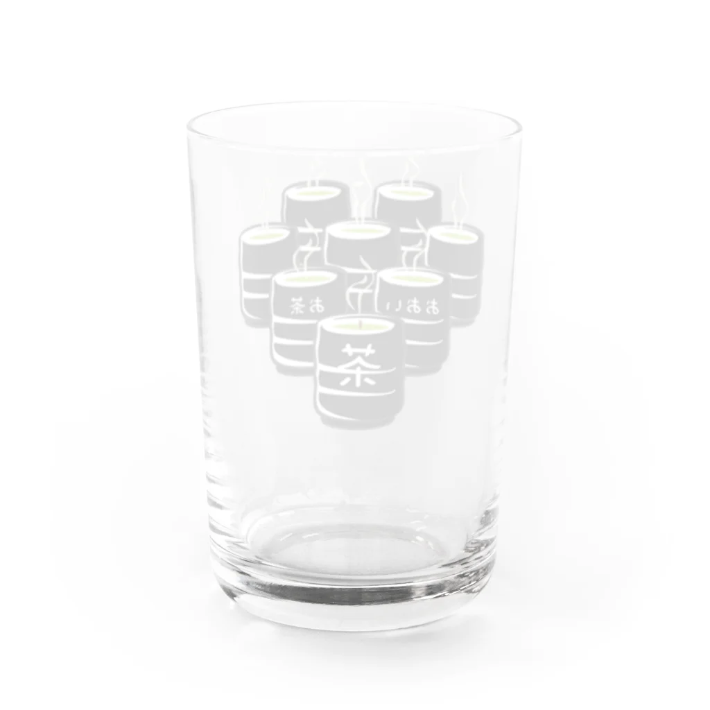 イラスト MONYAAT のおおいお茶 Water Glass :back