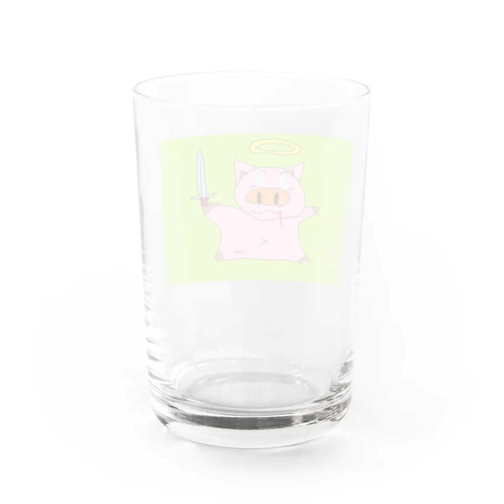 ふまのあやしい店のふまぶた Water Glass :back