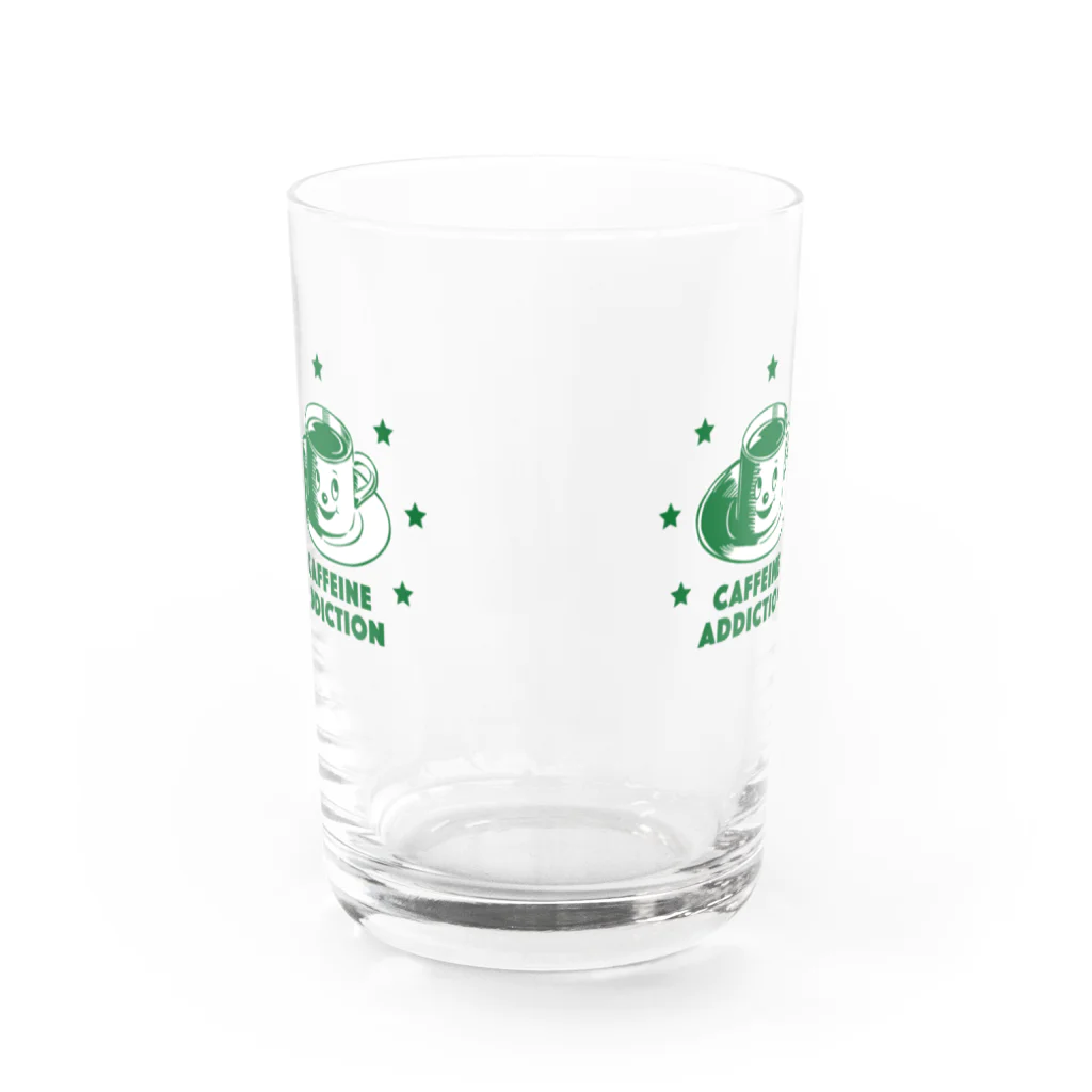 LONESOME TYPE ススのCAFFEINE ADDICTION (GREEN) Water Glass :back