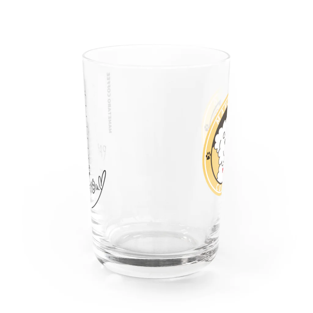 よそのよそみのマメコグッズ Water Glass :back