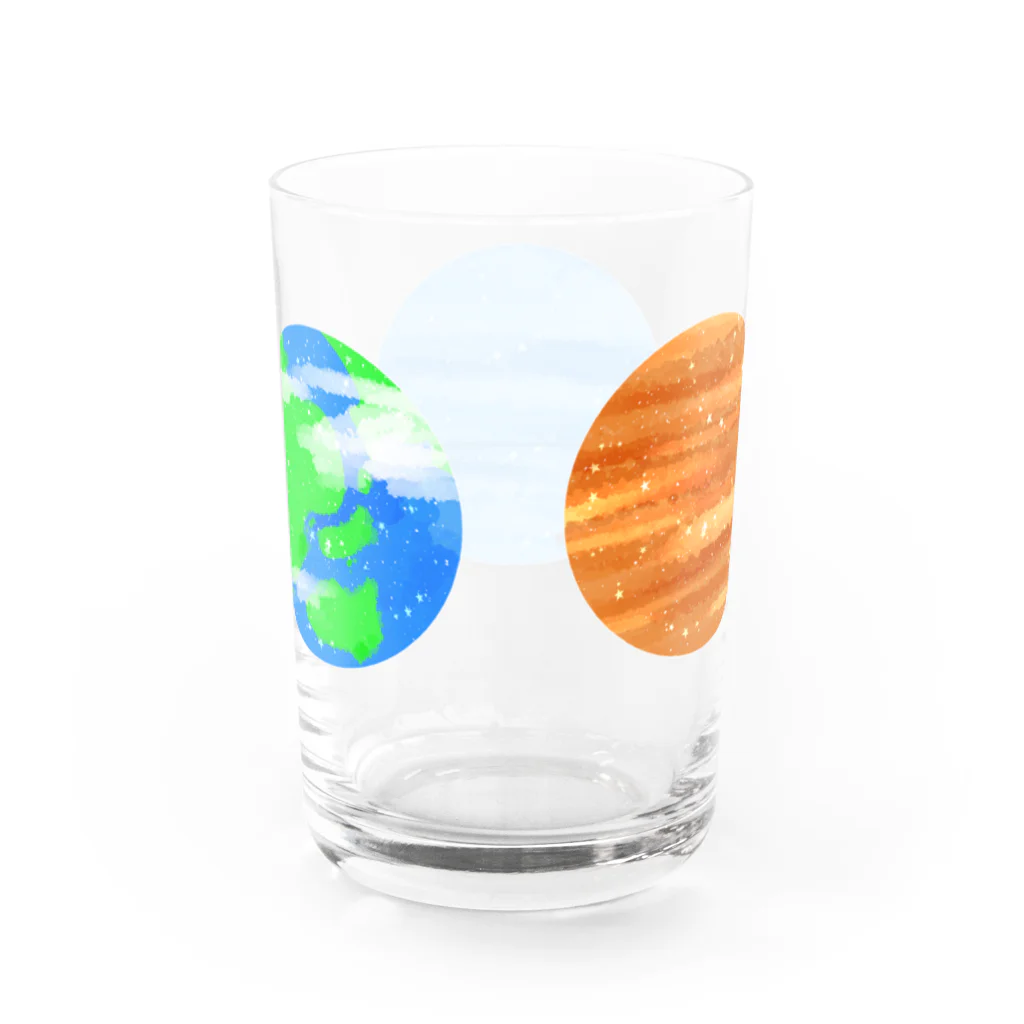 RE！Leafmoonの宇宙・惑星イラスト グラス反対面