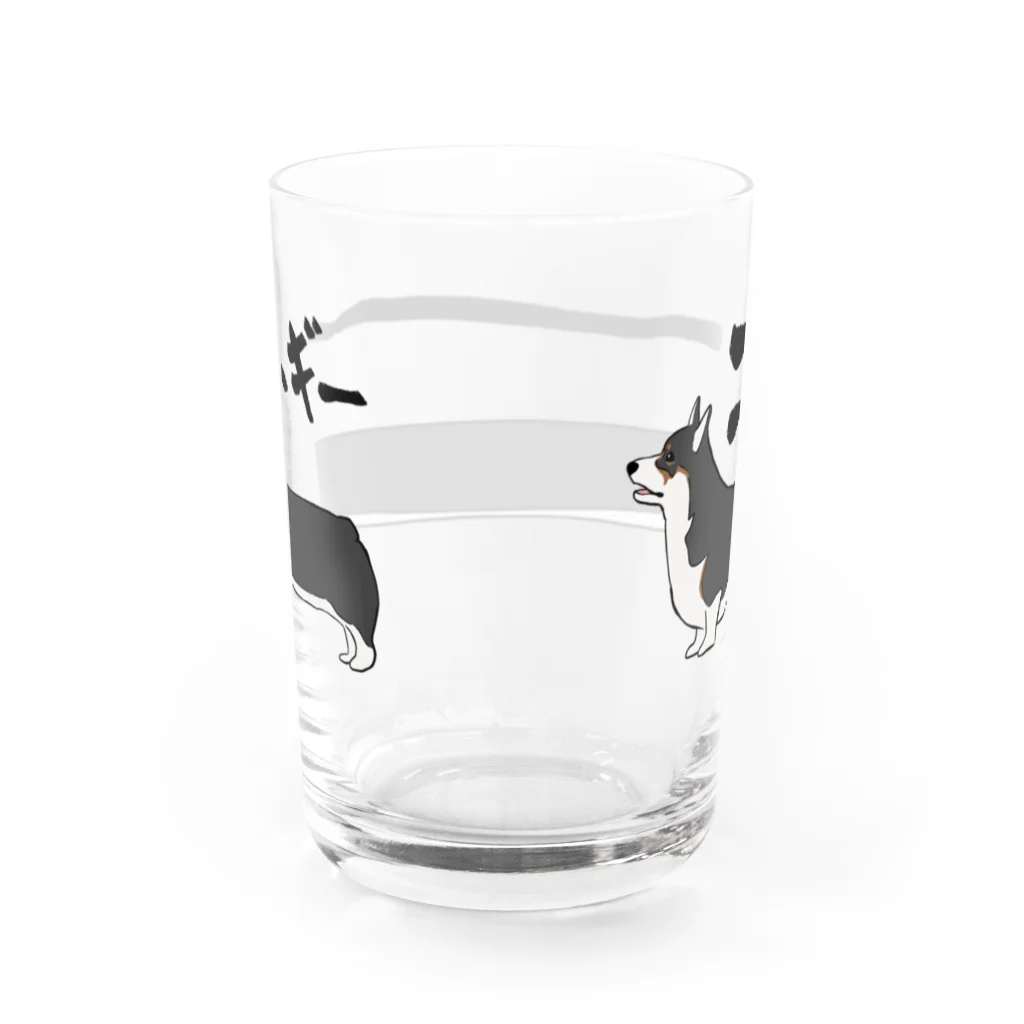 がぶりのコーーーーギー Water Glass :back