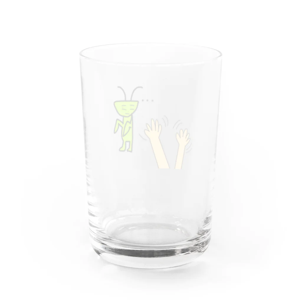 ぶたさぶのお店の虫が無視する Water Glass :back