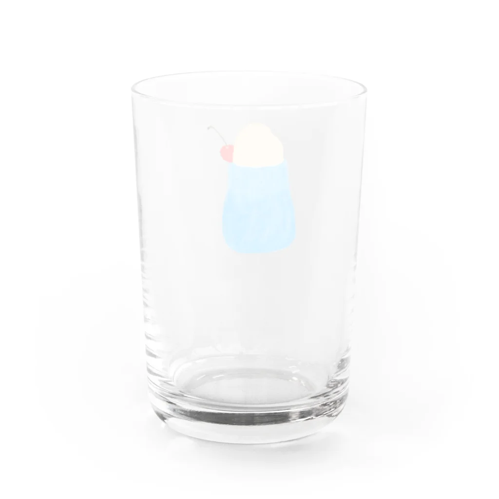 すかいぶるーのクリームソーダ/ぶるー Water Glass :back