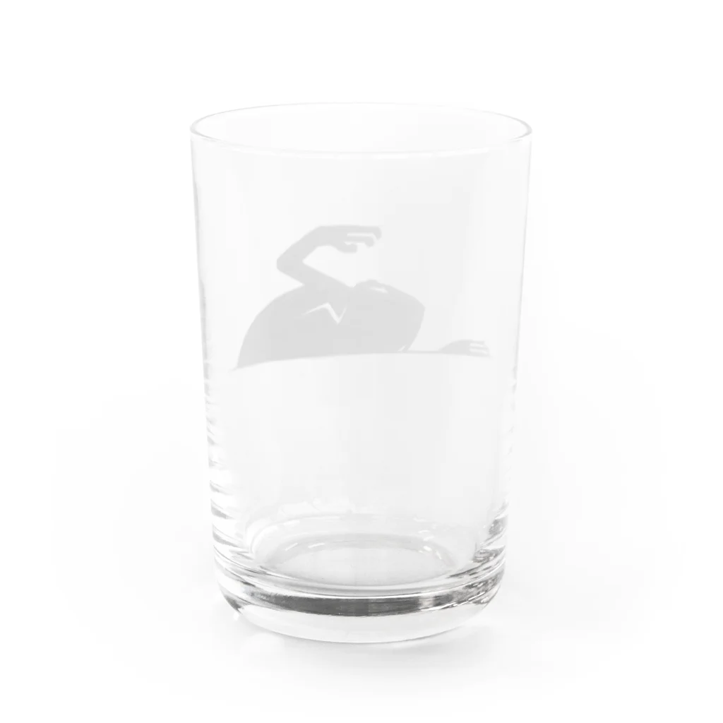 健康体のカエルスイマー(クロール) Water Glass :back