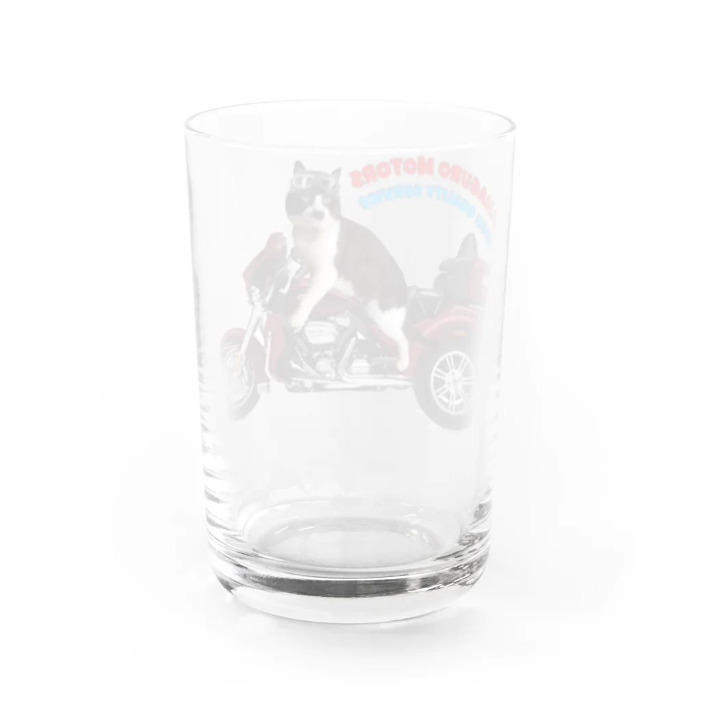 ごまわさびのHANAGURO MOTORS 創業者ごま Water Glass :back