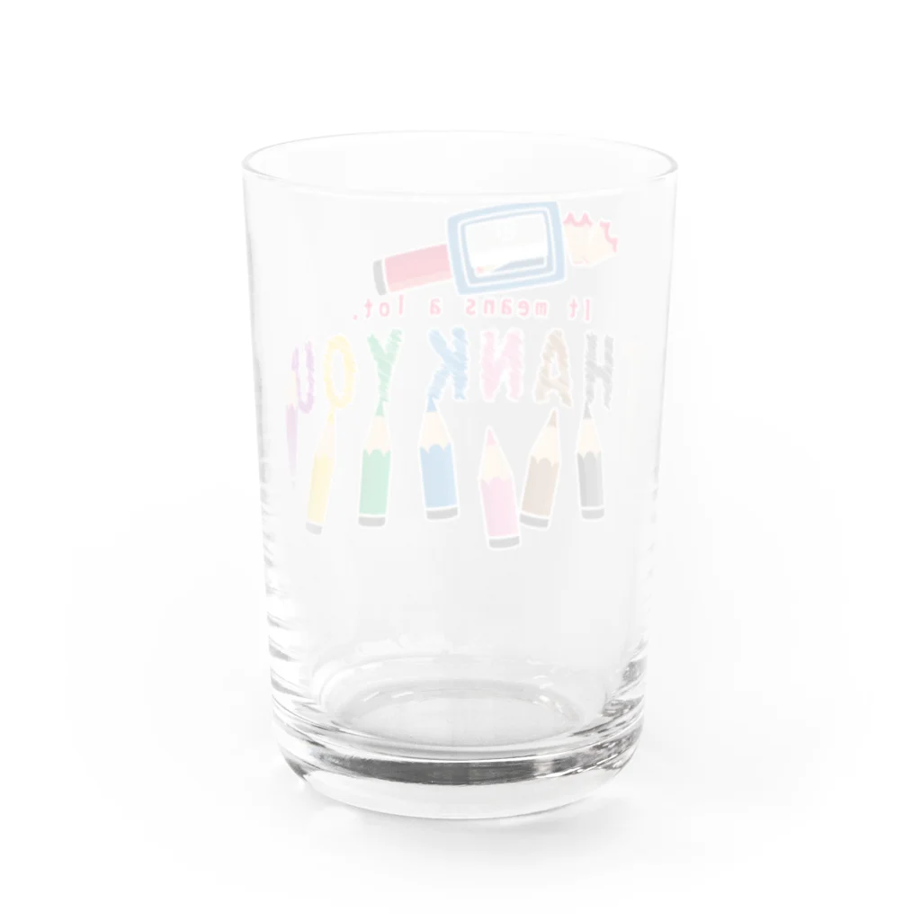 イラスト MONYAAT のCT155　ちびた色鉛筆*B Water Glass :back