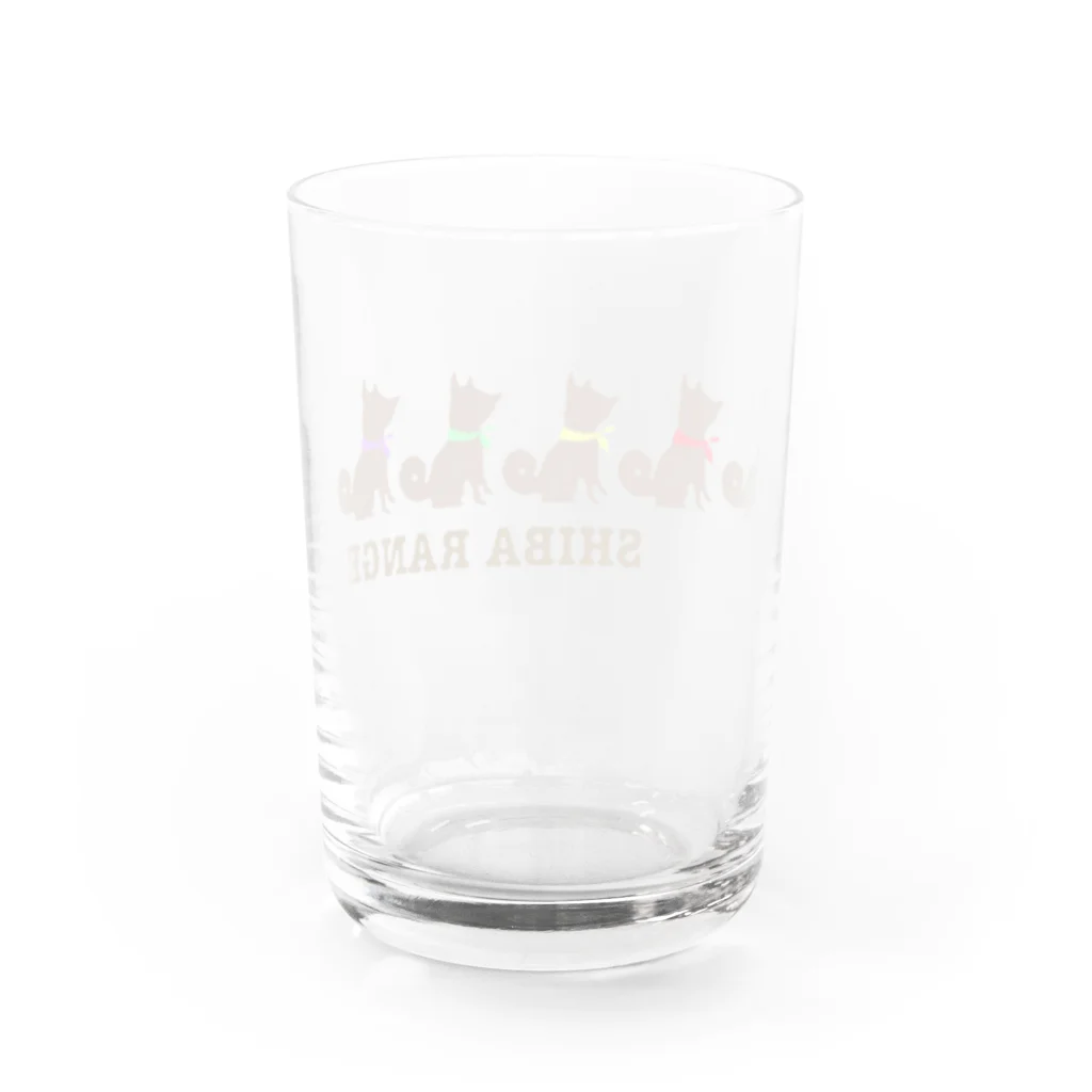 117shiba の柴レンジャー🐶（ブラウン） Water Glass :back