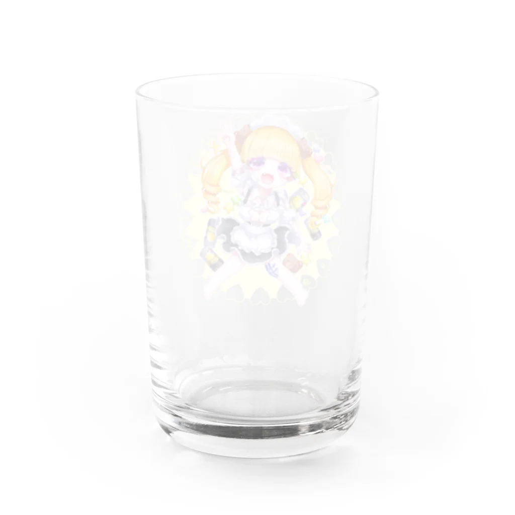 来世の林檎しゃん のSuicide Maid ミニキャラ黄色💛 Water Glass :back