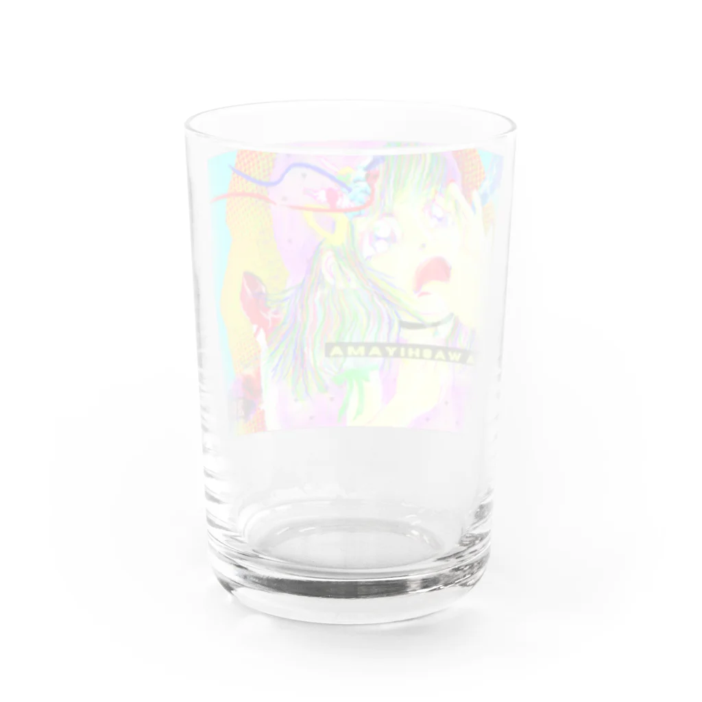 鷲山加奈グッズSHOPのまだ大人になりたくないかなぽんと一緒グラス Water Glass :back