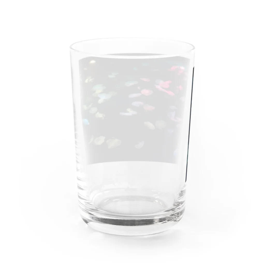 ウォーターブロックのレインボークラゲ Water Glass :back