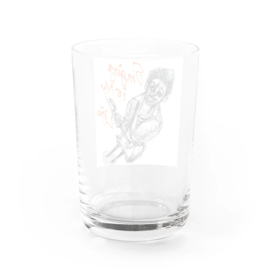 ゆうあーとの歌うおじさん Water Glass :back