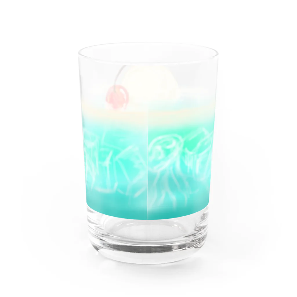 あおねこのお店。のいつでもクリソ。 Water Glass :back