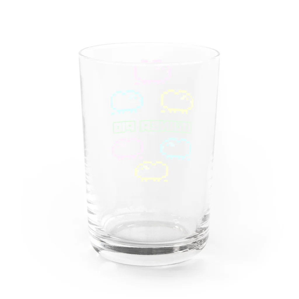 もんぺ＋MORPHEUSのカラフルモルドット Water Glass :back