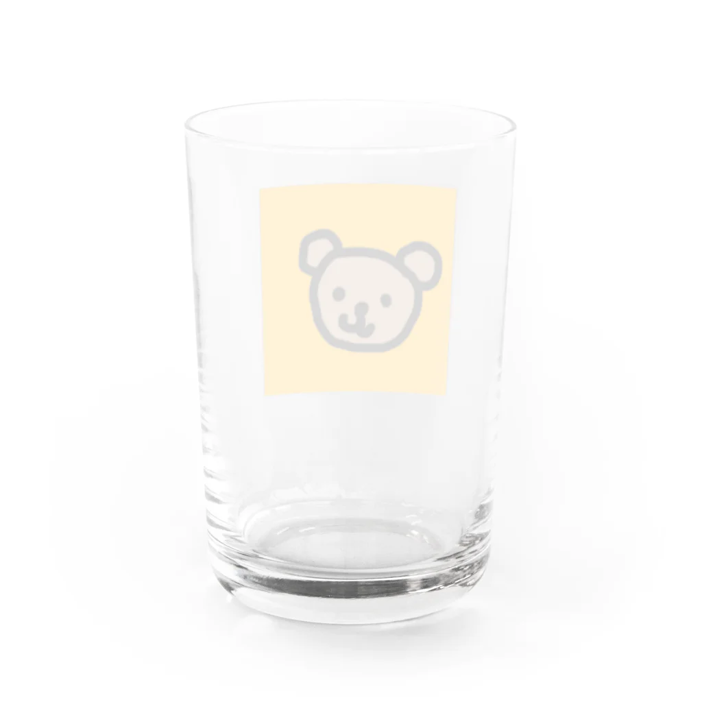 メンマのおれんじ くま Water Glass :back