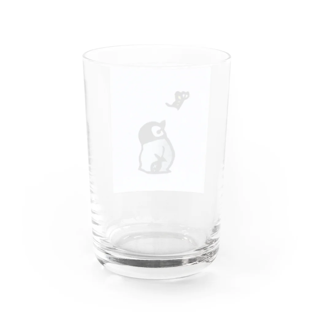 つきのくろのてふてふをみるぺんぺん Water Glass :back