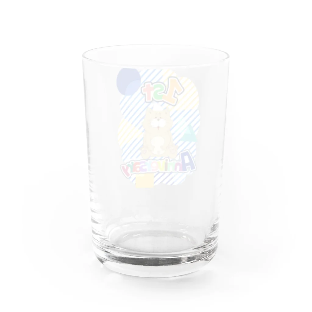 MOF-Island商店の1周年記念 モフですよ Water Glass :back